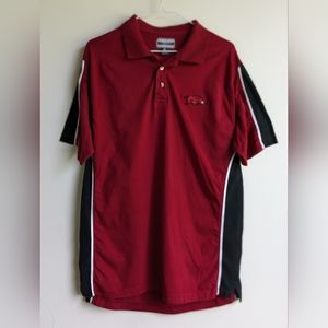 Vintage University of Arkansas Razorback Mens Polo shirt by J. America